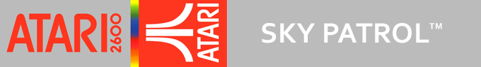 Sky Patrol logo for Atari 2600